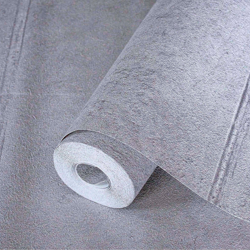 Luxury Gray Stone Textured Wallpaper, Premium Non-Woven Wall Covering, 41.7"W x 398"H, Washable Removable for Living Room Bed
