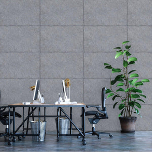 Luxury Gray Stone Textured Wallpaper, Premium Non-Woven Wall Covering, 41.7"W x 398"H, Washable Removable for Living Room Bed