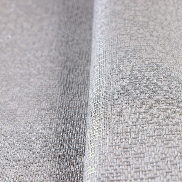 Luxury Gray Abstract Metallic 3D Embossed Wallpaper, Premium Non-Woven Wall Covering, 41.7"W x 614"H, Washable Removable for 