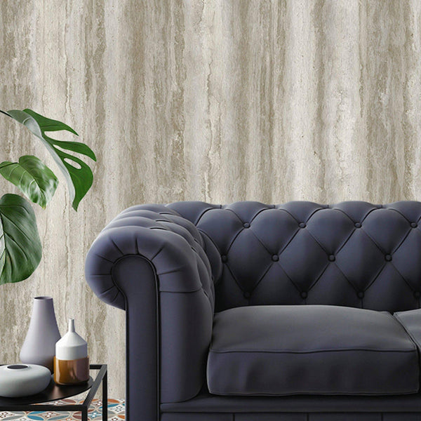 Luxury Gray Embossed Tree 3D Embossed Wallpaper, Contemporary Non-Woven Wall Covering, 41.7"W x 398"H, Washable Removable for