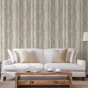 Luxury Gray Embossed Tree 3D Embossed Wallpaper, Contemporary Non-Woven Wall Covering, 41.7"W x 398"H, Washable Removable for