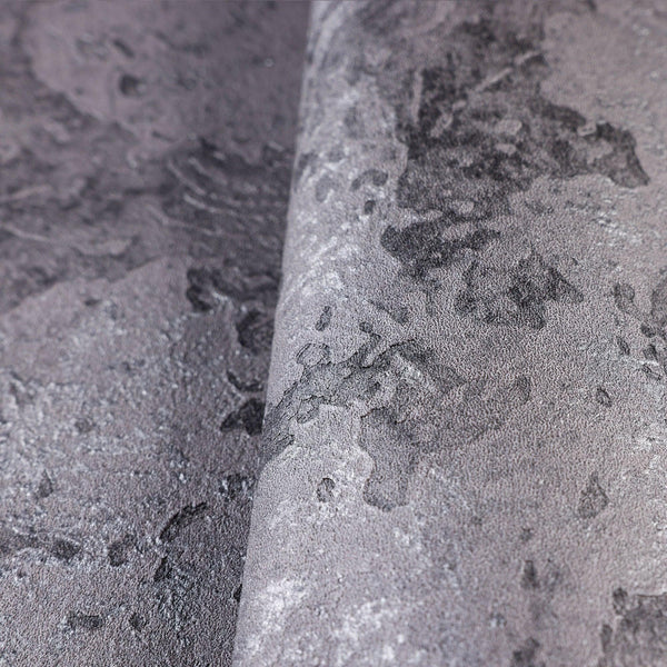 Luxury Gray Abstract Metallic 3D Embossed Wallpaper, Farmhouse Non-Woven Wall Covering, 41.7"W x 614"H, Washable Removable fo