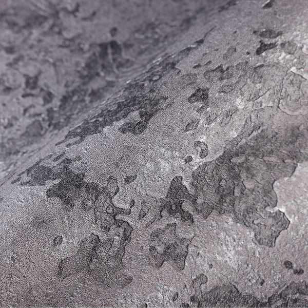 Luxury Gray Abstract Metallic 3D Embossed Wallpaper, Farmhouse Non-Woven Wall Covering, 41.7"W x 614"H, Washable Removable fo