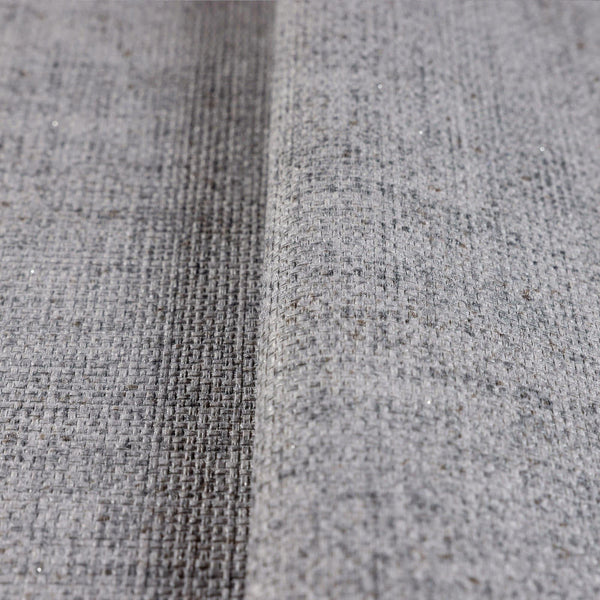 Luxury Gray Fabric Textured Wallpaper, Premium Non-Woven Wall Covering, 41.7"W x 398"H, Washable Removable for Living Room Be