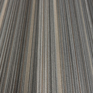 Luxury Gray Fabric Striped 3D Embossed Wallpaper, Modern Non-Woven Wall Covering, 41.7"W x 614"H, Washable Removable for Livi