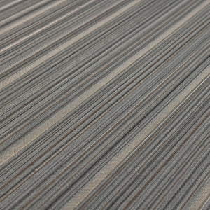Luxury Gray Fabric Striped 3D Embossed Wallpaper, Modern Non-Woven Wall Covering, 41.7"W x 614"H, Washable Removable for Livi