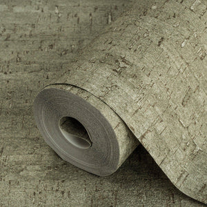 Luxury Green Wood Textured Wallpaper, Country Non-Woven Wall Covering, 41.7"W x 614"H, Washable Removable for Living Room Bed