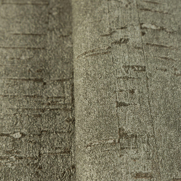 Luxury Green Wood Textured Wallpaper, Country Non-Woven Wall Covering, 41.7"W x 614"H, Washable Removable for Living Room Bed