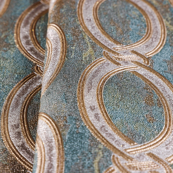 Luxury Green Geometric Embossed 3D Embossed Wallpaper, Contemporary Non-Woven Wall Covering, 41.7"W x 398"H, Washable Removab