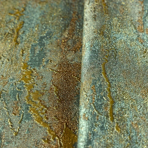 Luxury Gold Abstract Distressed Wallpaper, Glam Non-Woven Wall Covering, 41.7"W x 398"H, Washable Removable for Living Room B