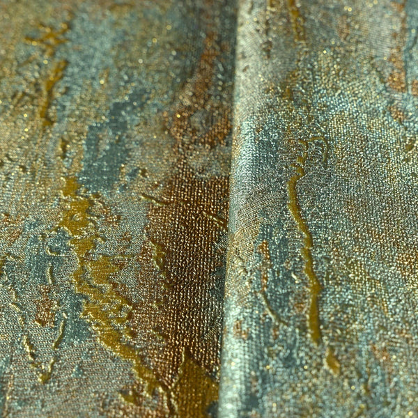 Luxury Gold Abstract Distressed Wallpaper, Glam Non-Woven Wall Covering, 41.7"W x 398"H, Washable Removable for Living Room B