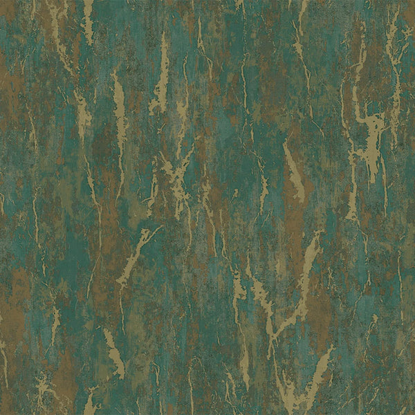 Luxury Gold Abstract Distressed Wallpaper, Glam Non-Woven Wall Covering, 41.7"W x 398"H, Washable Removable for Living Room B