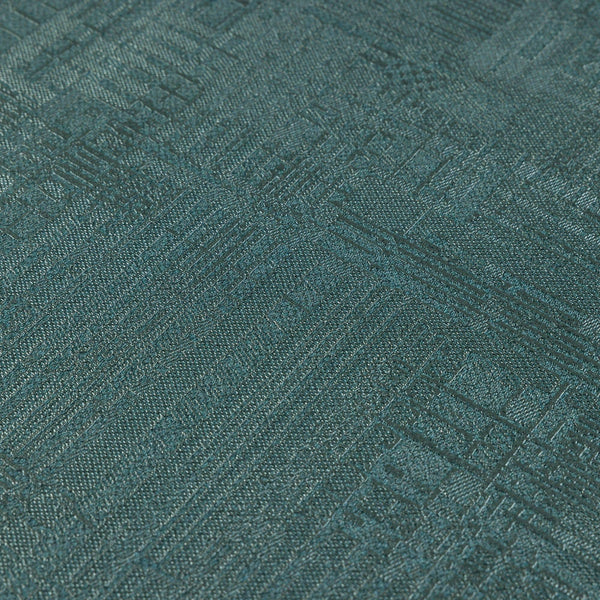 Luxury Green Abstract Geometric 3D Embossed Wallpaper, Contemporary Non-Woven Wall Covering, 41.7"W x 614"H, Washable Removab
