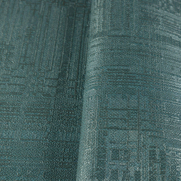 Luxury Green Abstract Geometric 3D Embossed Wallpaper, Contemporary Non-Woven Wall Covering, 41.7"W x 614"H, Washable Removab