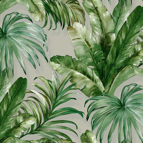Luxury Beige Leaves Textured Wallpaper, Premium Non-Woven Wall Covering, 41.7"W x 398"H, Washable Removable for Living Room B