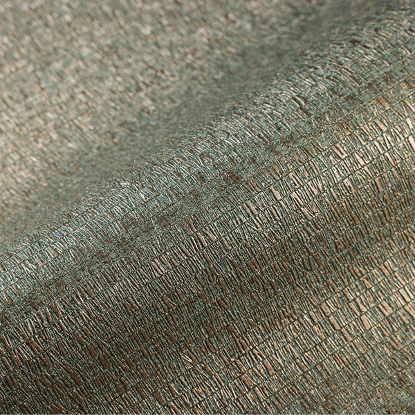 Luxury Green Abstract Metallic 3D Embossed Wallpaper, Country Non-Woven Wall Covering, 41.7"W x 614"H, Washable Removable for