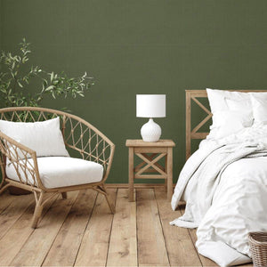 Luxury Green Abstract Metallic 3D Embossed Wallpaper, Country Non-Woven Wall Covering, 41.7"W x 614"H, Washable Removable for
