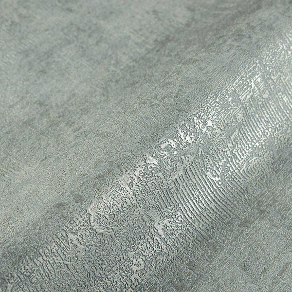 Luxury Green Distressed Textured 3D Embossed Wallpaper, Coastal Non-Woven Wall Covering, 41.7"W x 614"H, Washable Removable f