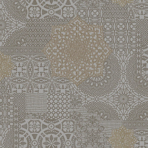 Luxury Gray Abstract Damask 3D Embossed Wallpaper, Premium Non-Woven Wall Covering, 41.7"W x 398"H, Washable Removable for Li
