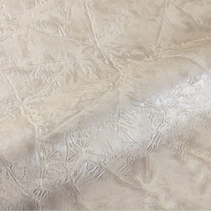Luxury Beige Textured Wallpaper, Premium Non-Woven Wall Covering, 41.7"W x 398"H, Washable Removable for Living Room Bedroom 