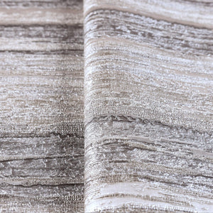 Luxury Beige Striped Stripe Glossy Wallpaper, Farmhouse Non-Woven Wall Covering, 41.7"W x 614"H, Washable Removable for Livin