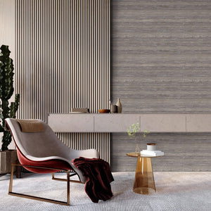 Luxury Beige Striped Stripe Glossy Wallpaper, Farmhouse Non-Woven Wall Covering, 41.7"W x 614"H, Washable Removable for Livin