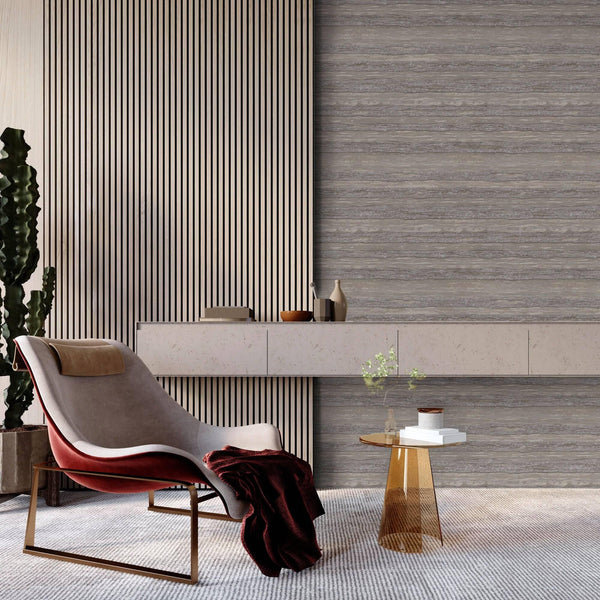 Luxury Beige Striped Stripe Glossy Wallpaper, Farmhouse Non-Woven Wall Covering, 41.7"W x 614"H, Washable Removable for Livin