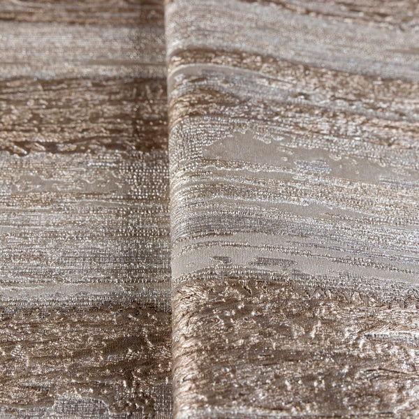 Luxury Brown Striped Stripe Glossy Wallpaper, Boho Non-Woven Wall Covering, 41.7"W x 614"H, Washable Removable for Living Roo