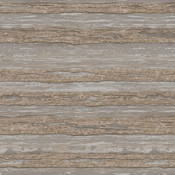 Luxury Brown Striped Stripe Glossy Wallpaper, Boho Non-Woven Wall Covering, 41.7"W x 614"H, Washable Removable for Living Roo