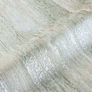 Luxury Beige Striped Stripe Glossy Wallpaper, Country Non-Woven Wall Covering, 41.7"W x 614"H, Washable Removable for Living 