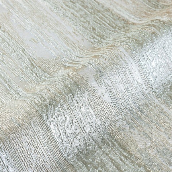 Luxury Beige Striped Stripe Glossy Wallpaper, Country Non-Woven Wall Covering, 41.7"W x 614"H, Washable Removable for Living 