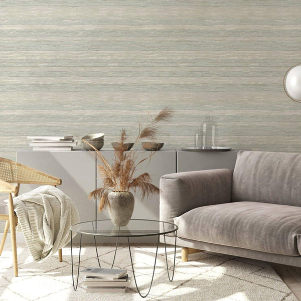 Luxury Beige Striped Stripe Glossy Wallpaper, Country Non-Woven Wall Covering, 41.7"W x 614"H, Washable Removable for Living 