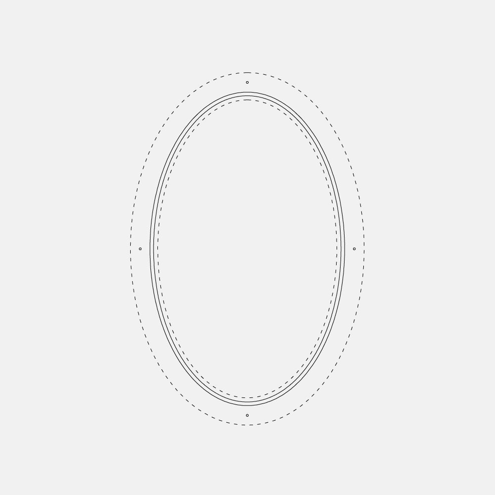 Air Window 0V 0H - Fixed Oval