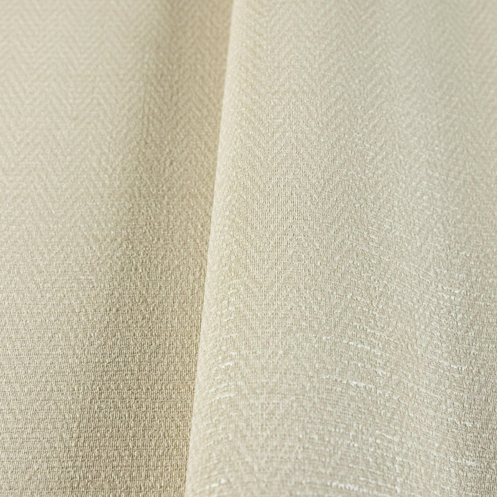 Luxury Ivory Chevron Fabric Textured Wallpaper, Modern Non-Woven Wall Covering, 41.7"W x 614"H, Washable Removable for Living