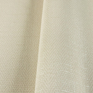 Luxury Ivory Chevron Fabric Textured Wallpaper, Modern Non-Woven Wall Covering, 41.7"W x 614"H, Washable Removable for Living