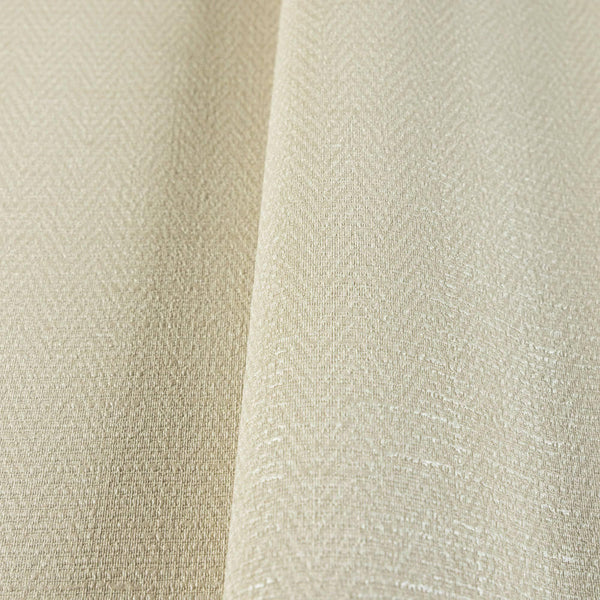 Luxury Ivory Chevron Fabric Textured Wallpaper, Modern Non-Woven Wall Covering, 41.7"W x 614"H, Washable Removable for Living