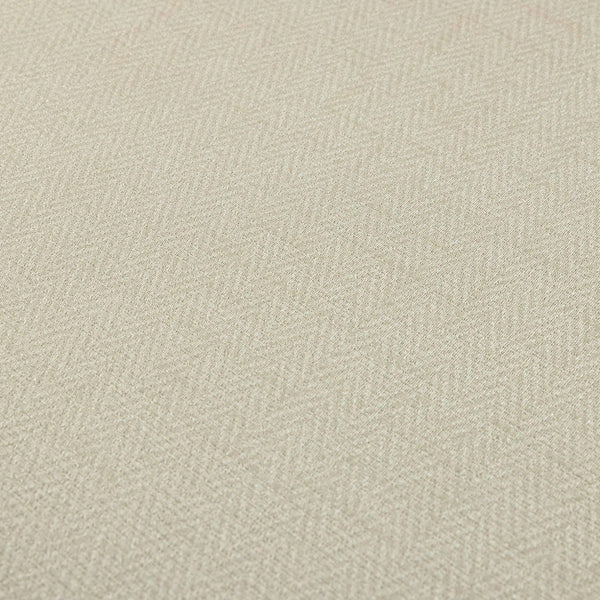 Luxury Ivory Chevron Fabric Textured Wallpaper, Modern Non-Woven Wall Covering, 41.7"W x 614"H, Washable Removable for Living