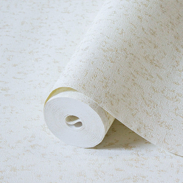 Luxury Ivory Abstract Textured 3D Embossed Wallpaper, Glam Non-Woven Wall Covering, 41.7"W x 398"H, Washable Removable for Li
