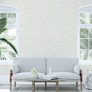 Luxury Ivory Abstract Textured 3D Embossed Wallpaper, Glam Non-Woven Wall Covering, 41.7"W x 398"H, Washable Removable for Li