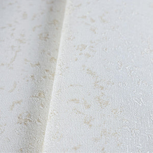 Luxury Ivory Abstract Textured 3D Embossed Wallpaper, Glam Non-Woven Wall Covering, 41.7"W x 398"H, Washable Removable for Li
