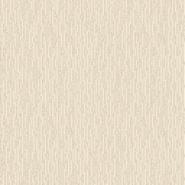 Luxury Ivory Geometric Embossed 3D Embossed Wallpaper, Coastal Non-Woven Wall Covering, 41.7"W x 614"H, Washable Removable fo