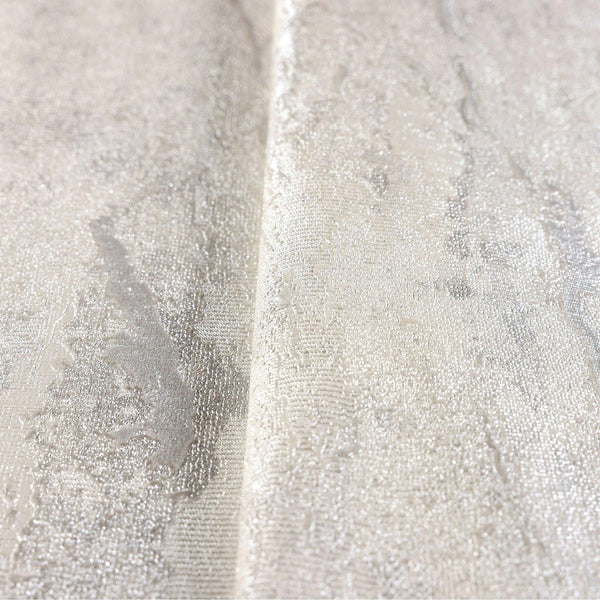 Luxury Ivory Abstract Distressed Wallpaper, Coastal Non-Woven Wall Covering, 41.7"W x 398"H, Washable Removable for Living Ro