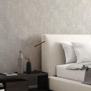 Luxury Ivory Distressed Embossed 3D Embossed Wallpaper, Mediterranean Non-Woven Wall Covering, 41.7"W x 614"H, Washable Remov
