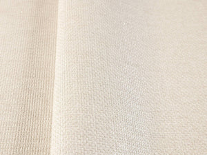 Luxury Ivory Fabric Textured Wallpaper, Traditional Non-Woven Wall Covering, 41.7"W x 614"H, Washable Removable for Living Ro