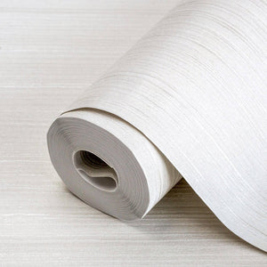 Luxury Ivory Striped Stripe Textured Wallpaper, Country Non-Woven Wall Covering, 41.7"W x 614"H, Washable Removable for Livin