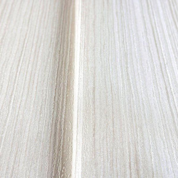 Luxury Ivory Striped Stripe Textured Wallpaper, Country Non-Woven Wall Covering, 41.7"W x 614"H, Washable Removable for Livin