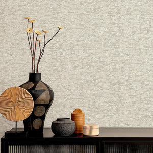 Luxury Ivory Textured Embossed 3D Embossed Wallpaper, Lodge Non-Woven Wall Covering, 41.7"W x 614"H, Washable Removable for L