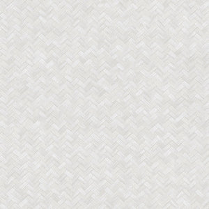 Luxury Ivory Chevron Geometric 3D Embossed Wallpaper, Coastal Non-Woven Wall Covering, 41.7"W x 614"H, Washable Removable for