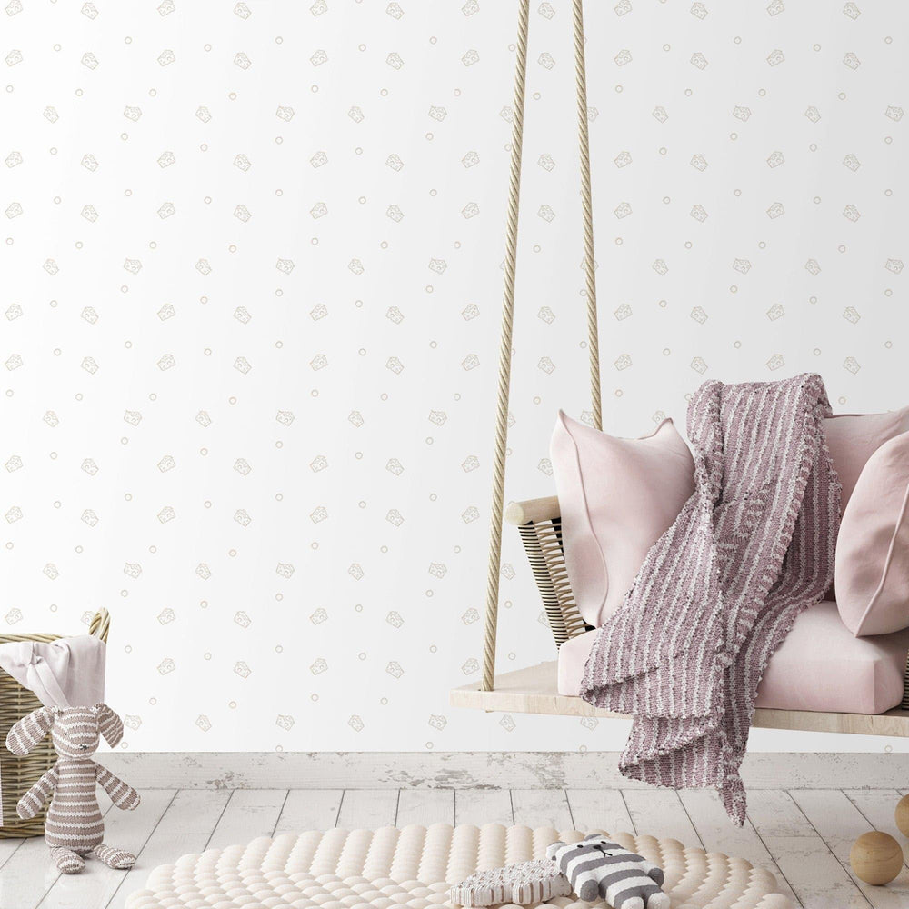 Luxury White Textured Wallpaper, Premium Non-Woven Wall Covering, 41.7"W x 614"H, Washable Removable for Living Room Bedroom 