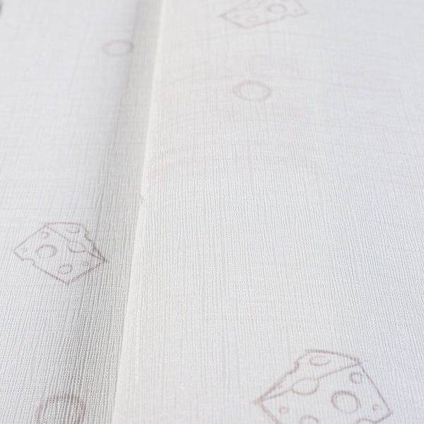 Luxury White Textured Wallpaper, Premium Non-Woven Wall Covering, 41.7"W x 614"H, Washable Removable for Living Room Bedroom 